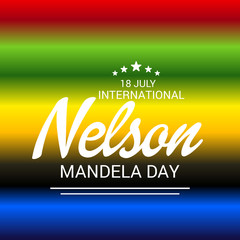 International Nelson Mandela Day.