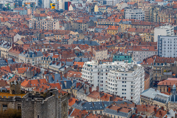 Fototapeta premium Grenoble. Aerial view of the city.