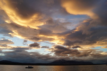 Naklejka premium Puerto Natales, Patagonia, Chile