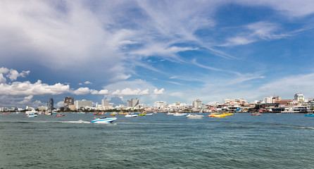 Lively maritime traffic