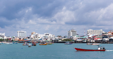 Lively maritime traffic