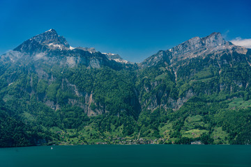 Swiss, lake Lucerne view