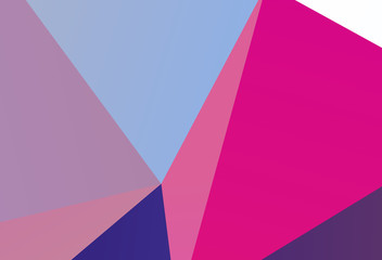 Obraz premium Bright ultraviolet geometric background with triangles of different shapes and scales. Triangulation pattern. 