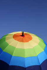 Colourful umbrella on a sunny day