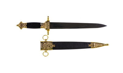 sea dirk,dagger on white background