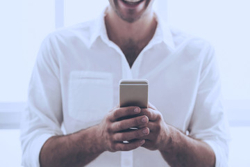 Image of Handsome Businessman in Classic Shirt.