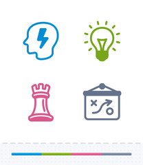 Smart Solutions - Vibrant Stencyl Icons. A set of 4 professional, pixel-aligned icons .