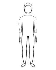 male figure character in short swimsuit