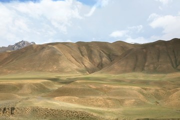 The route of  beautiful scenic from Bishkek  to Naryn city of Kyrgyzstan