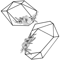 Vector diamond rock jewelry mineral. Isolated illustration element. Geometric quartz polygon crystal stone mosaic shape amethyst gem.