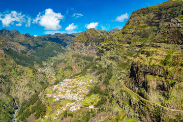 Curral das Freiras village in Nuns Valley, Madeira, Portugal