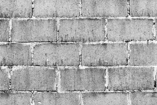 Cinder Block Wall Black And White