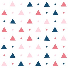 Seamless pattern with triangles. Vector repeating texture. - 213105520