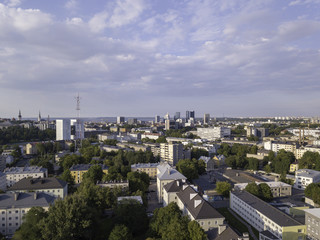 Aerial view of City Tallinn, Estonia district