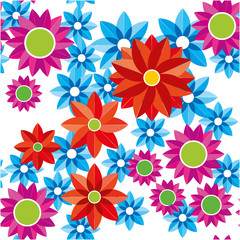 Naklejka premium Flower seamless pattern