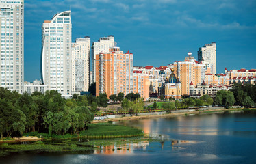 Fototapeta premium Оболонская набережная в Киве