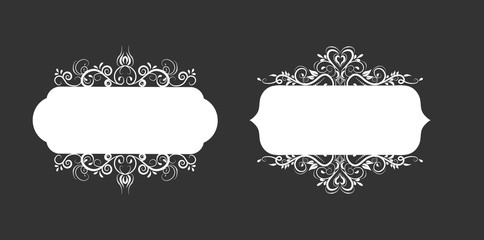 Vector illustration of old style label