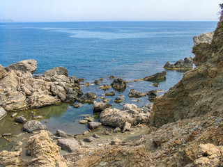 Fototapeta na wymiar Steinige Bucht auf Kreta, Griechenland