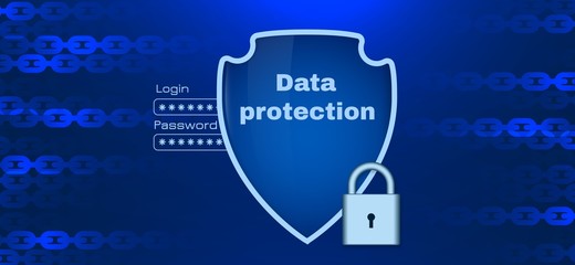 Data protection theme with chain elements