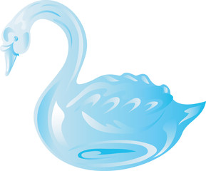 Naklejka premium Wedding Ice Swan
