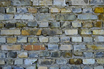 Wall background made of old bricks