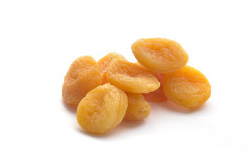 Dried Apricot on white