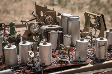 removed old television set