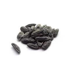 Tonka beans isolated on white