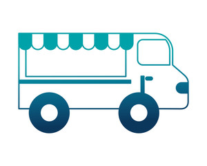 shop fast food truck isolated icon