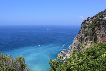 Panoramica mare di Sorrento, Italia