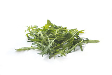 rucola on white