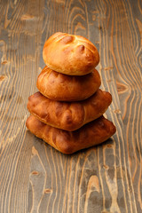 fresh baking on a wooden Board