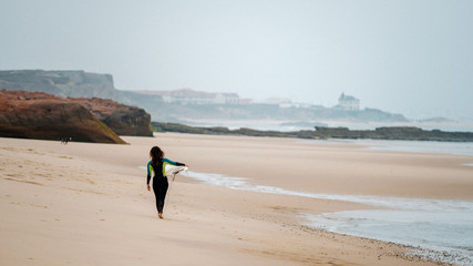 Walking on the beach