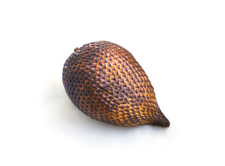 Salak snake fruit isolated on white