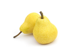 Pears isolated on white