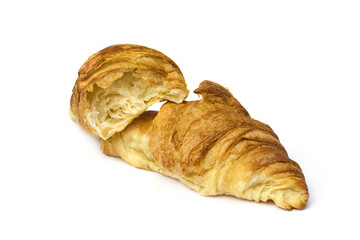 Croissants isolated on white