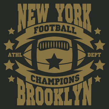 american football, vintage ,college, sports graphics for t-shirt