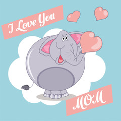 Elephants -  Happy Mother's Day