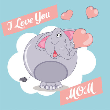 Elephants -  Happy Mother's Day
