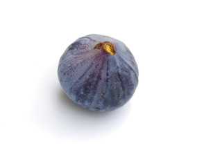 Fresh fig on white background