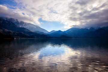 Fototapeta premium Kochelsee in Bayern - Seelandschaft 