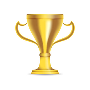 Gold trophy cup