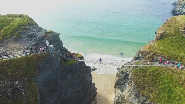 Carrick-a-Rede Rope Bridge Ballintoy Co. Antrim Northern Ireland 