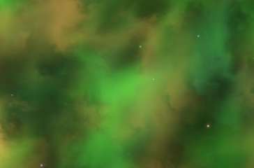 Colorful space nebula. Illustration, for use with projects on science, and education. Plasmatic nebula, deep outer space background with stars. Universe filled with stars, nebula and galaxy
