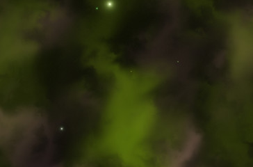 Colorful space nebula. Illustration, for use with projects on science, and education. Plasmatic nebula, deep outer space background with stars. Universe filled with stars, nebula and galaxy