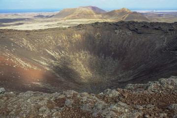 Volcan Calderon Hondo on Fuerteventura Spain