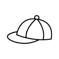 Hat cartoon illustration isolated on white background for children color book