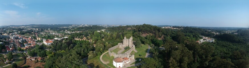 Fototapeta na wymiar Panoramic shot of Santa Maria da Feira