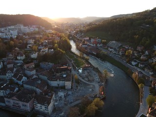 Limmat river at Baden