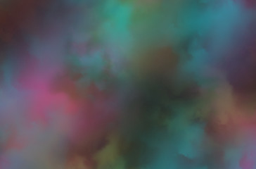 Colorful space nebula. Illustration, for use with projects on science, and education. Plasmatic nebula, deep outer space background with stars. Universe filled with stars, nebula and galaxy